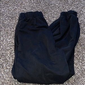 all black joggers